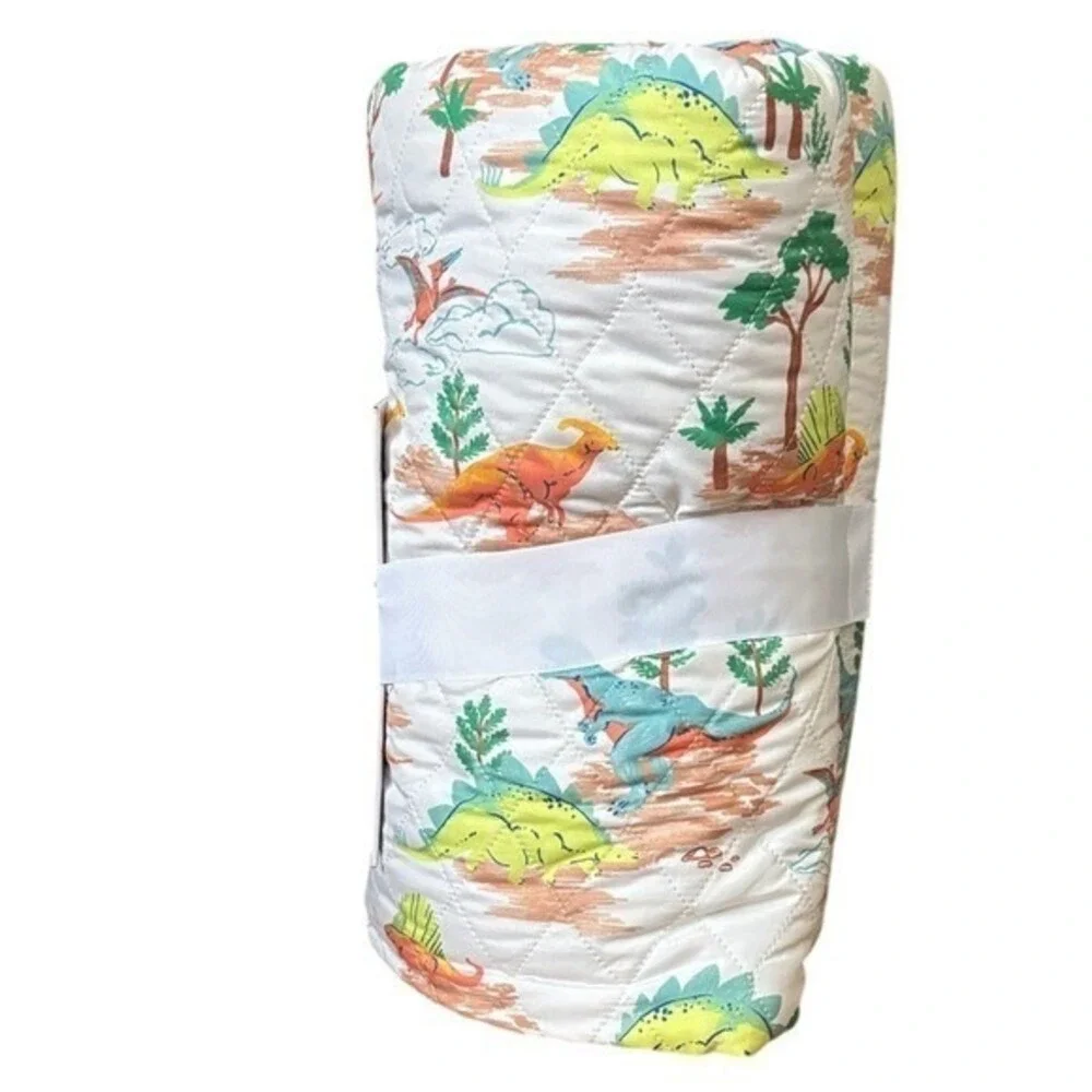 The Big One Kids Dinosaur Reversible Quilt Set Queen/Full & Full Sheets NWT